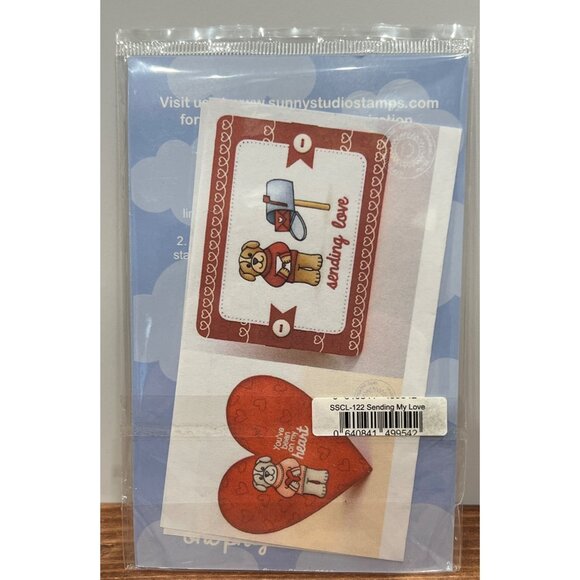 Sunny Studio Sending My Love Clear Stamps Set SSCL-122 Valentine - Picture 2 of 3
